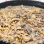 pasta dinner in skilliet, one pot meal